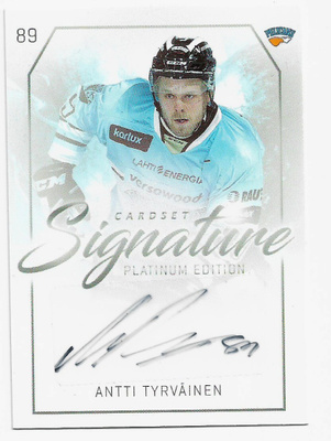 2018-19 Cardset Signature Antti Tyrväinen