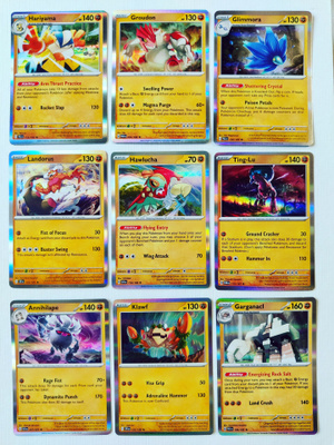 Pokemon Holo Rare kortteja 9kpl