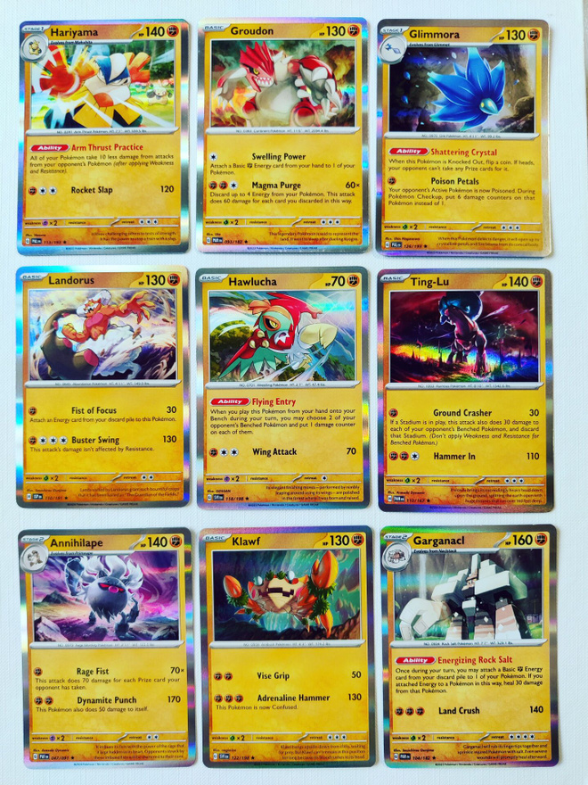 Pokemon Holo Rare kortteja 9kpl
