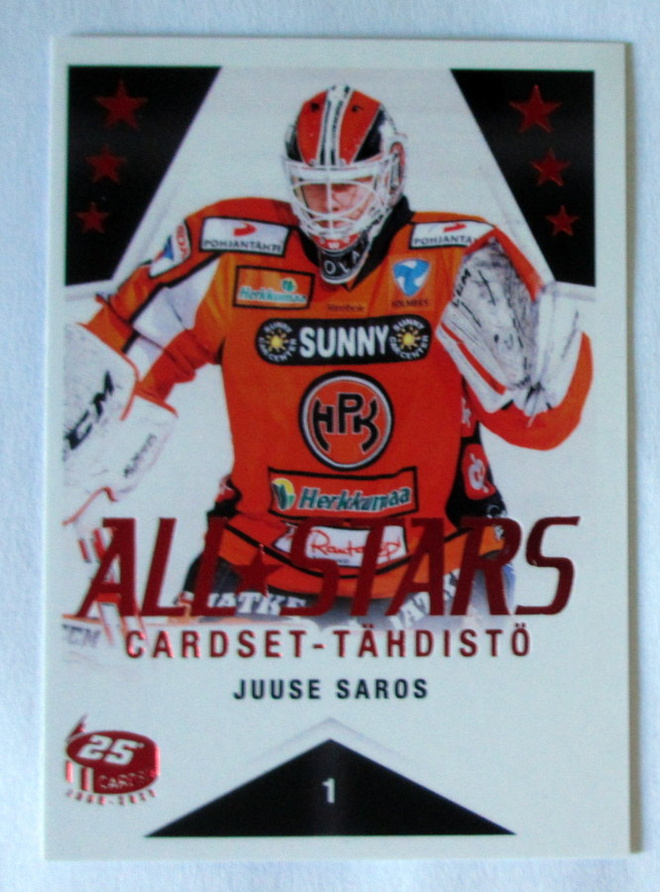 JUUSE SAROS HPK All Stars Cardset Tähdistö