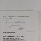 Oulun yliopisto ym. : Inflammatory Cells and Mitotic Acti... - pikkukuva 2