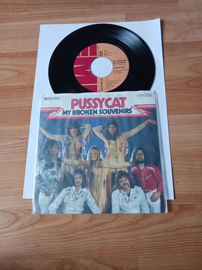 Pussycat – My Broken Souvenirs 7" ps orig Fin 1977 mint