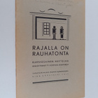 Paavo Korven-Korpinen : Rajalla on rauhatonta : kaksiosai... - pikkukuva 1
