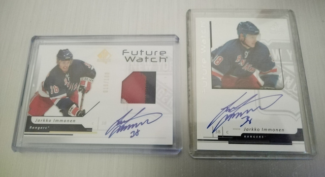 2006-07 UD Future Watch Jarkko Immonen AU kortit