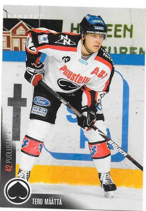 2010-11 CardSet #331 Tero Määttä Ässät