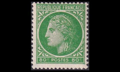 Ranska 679 ** Ceres 80 C (1945)