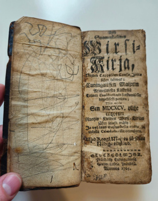 v. 1765 Wirsi-kirja, poikkeuksellinen sidos!