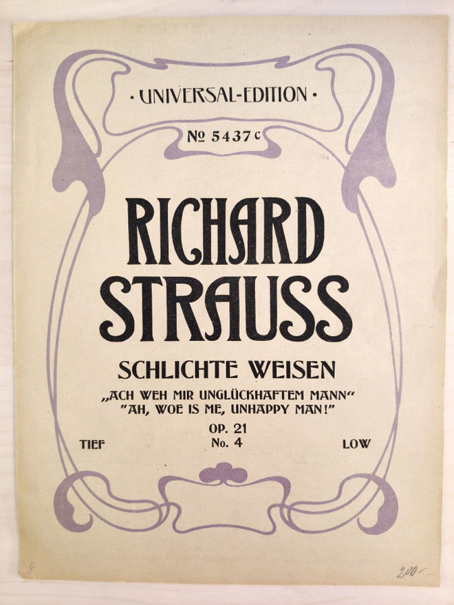 Richard Strauss: Schlichte Weisen, op 21, No 4.