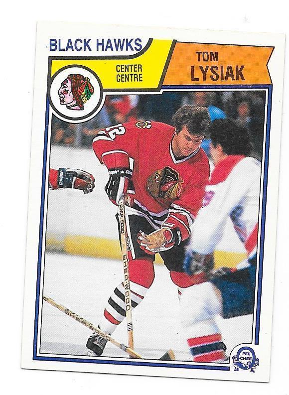 1983-84 OPC #107 Tom Lysiak Chicago Blackhawks