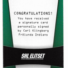 2010-11 SHL Elitset Signatures Carl Klingberg - pikkukuva 2