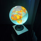 Scan Globe Tanskalainen karttapallo valolla, vintage. - pikkukuva 1