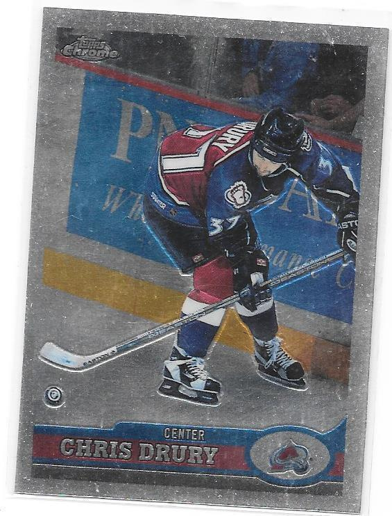 1999-00 Topps Chrome #106 Chris Drury Colorado Avalanche