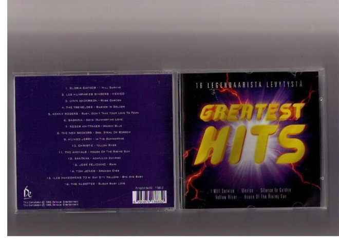GREATEST HITS 16 LEGENDAARISTA LEVYTYSTÄ