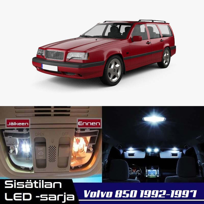Volvo 850 Sisätilan LED-sarja 16-osainen