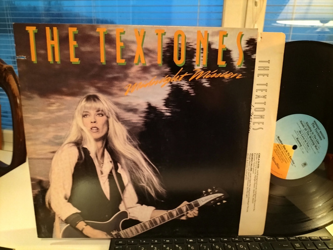 TEXTONES, Midnight mission, LP US -84 HIENO KUNTO !!