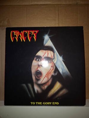 CANCER - To The Gory End LP - Vinyl Solution 1990