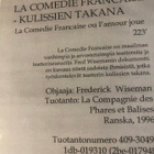 La Comedie Francaise (1996) VHS - Frederik Wiseman - pikkukuva 2