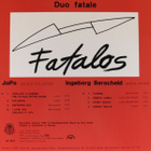DUO FATALE  ::  FATALOS  ::  VINYYLI  LP     1990 - pikkukuva 2