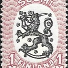1917 M-17 Saarinen 1 mk punainen/musta ** LaPe 74 A - pikkukuva 1