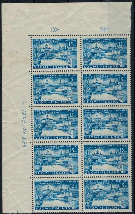 1949 Kristiinankaupunki nro-10lö ++