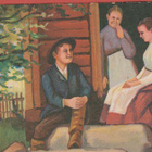 Väkeä aitan ovella - pikkukuva 1