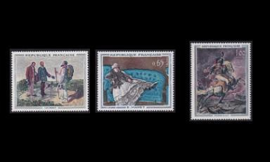 Ranska 1415-7 ** Maalauksia (1962)
