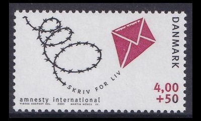 Tanska 1270 ** Amnesty International 40v (2001)