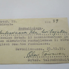 1939 Savonlinna Sotasairaalan ruokailulupa - pikkukuva 1