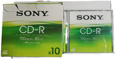 Sony CD-R levyjä 15kpl