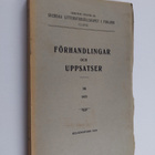Förhandlingar och Uppsatser 36 - 1922 - pikkukuva 1