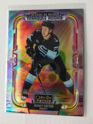 Berkly Catton 2025-26 OPC Platinum Marquee Rookie Sunset