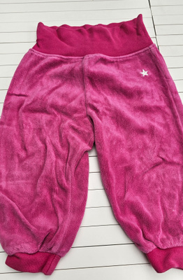 Lindex Baby velourhousut koko 74 – pinkki