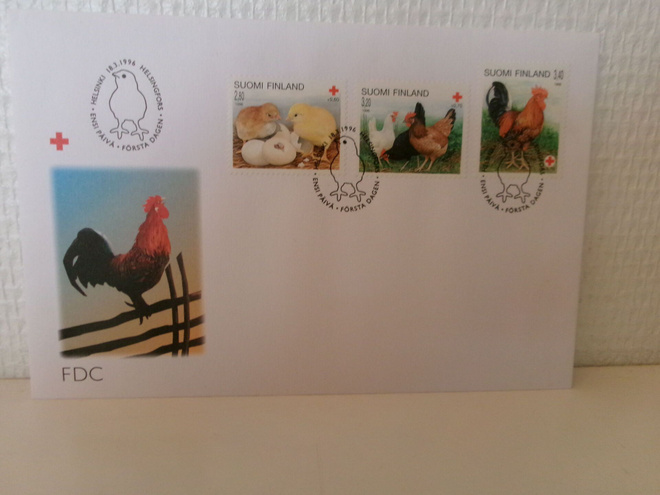 FDC- ensipäiväkuori -Kotieläimiä - 1996