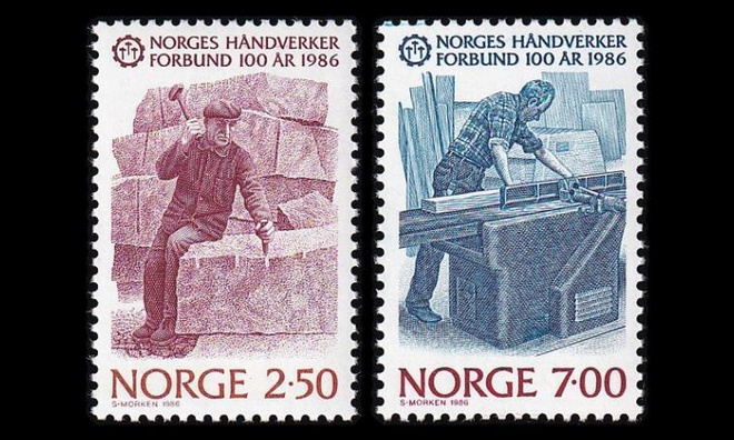 Norja 944-5 ** Käsityöläisyhdistys 100v (1986)