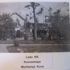 VANHA Postikortti Lieto Kirkonkylä Suomen Lippu ym 1920-l - pikkukuva 1