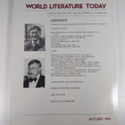 World Literature Today - autumn 1984 : a literary quarter... - pikkukuva 2