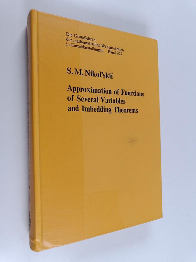 S. M. Nikol'skij : Approximation of functions of several ...