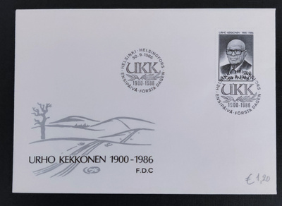 1986 FDC Kekkonen