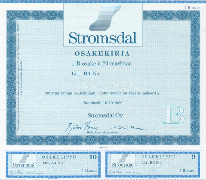 OKK 1989 Stromsdal Oy spec pörssi, Juankoski