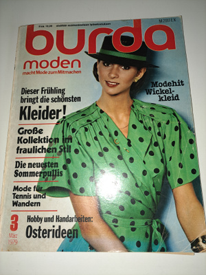 Burda moden vintage kaavalehti 03/1979