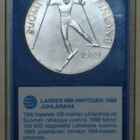 100 markkaa 1989 Hiihdon MM-kilpailut Lahdessa - pikkukuva 1