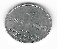 1975 1 PENNIN KOLIKKO KÄYTETTY