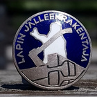 Emalinen merkki. Lapin jälleenrakentaja. 18 mm. - pikkukuva 3