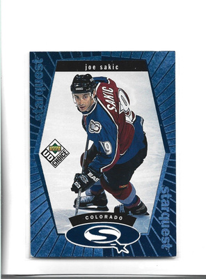 JOE SAKIC - STARQUEST #SQ- 11 -BLUE - UD CHOICE 1998-99