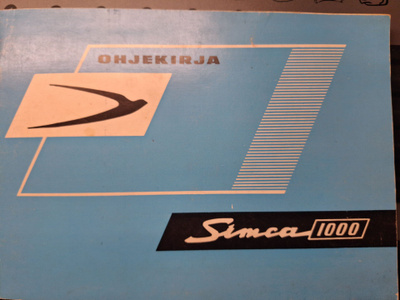 Simca 1000 ohjekirja