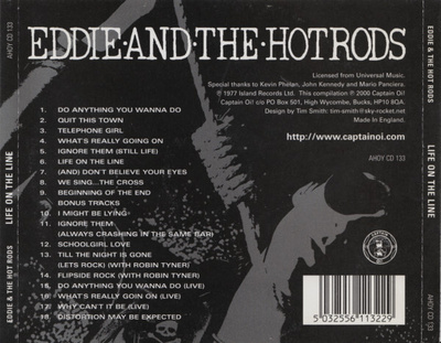 EDDIE AND THE HOT RODS - LIFE ON THE LINE