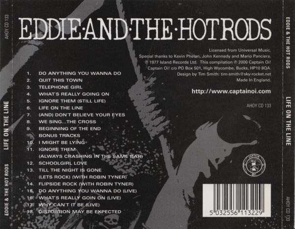 EDDIE AND THE HOT RODS - LIFE ON THE LINE