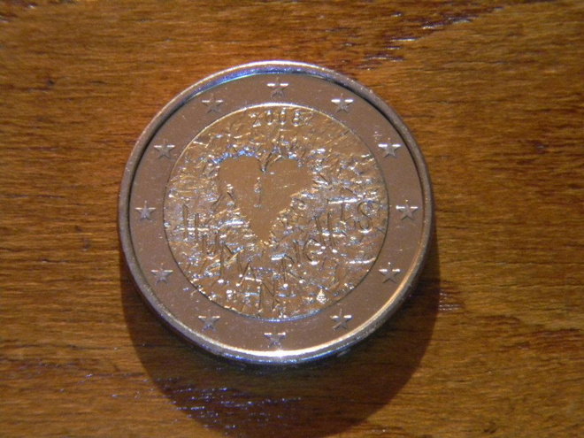 Suomi unc 2008 2 euro juhlaraha "Ihmisoikeudet"
