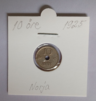Norja 10 Öre v.1925 KM#383