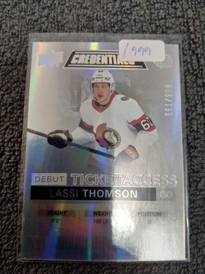 Lassi Thomson - UD Credentials 551/999 , Ottawa Senators